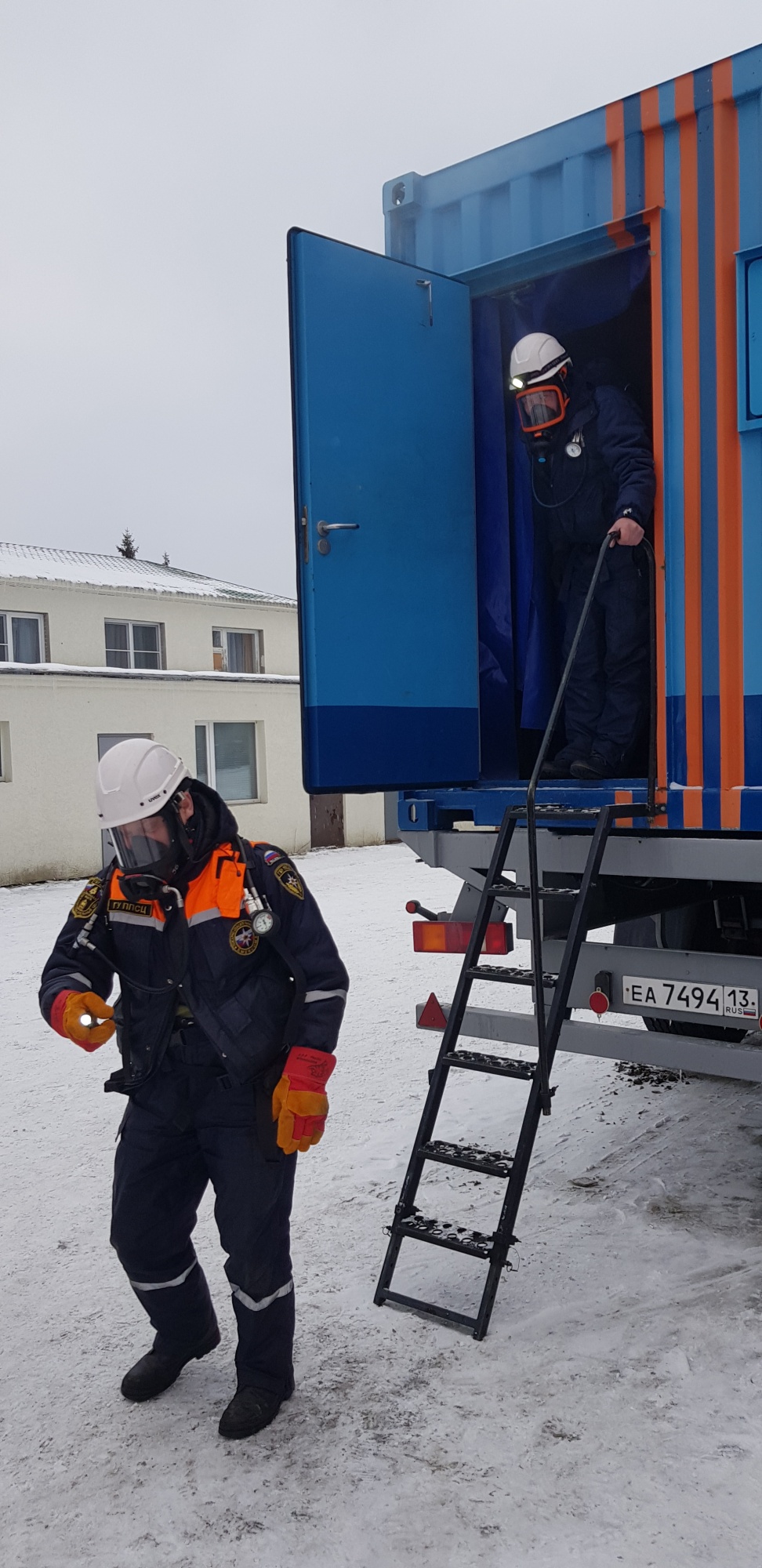 Спасатели приняли участие в тренировке