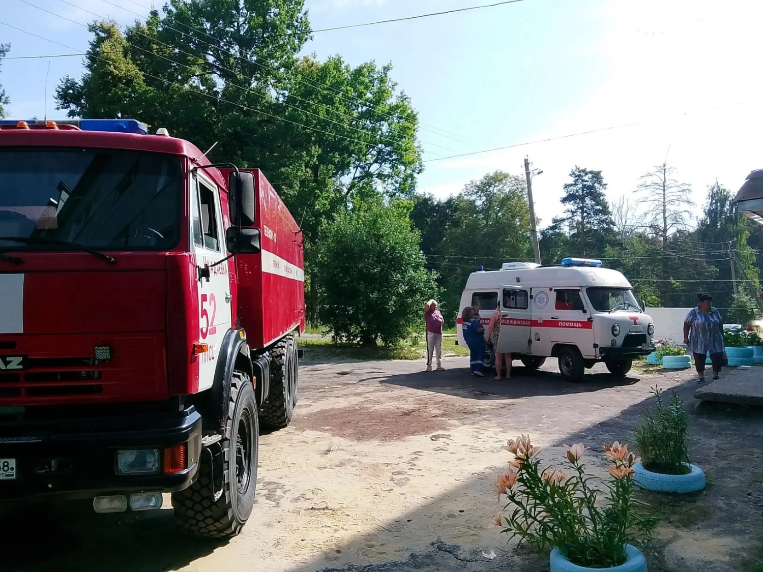 Пожарные ликвидировали возгорание в Чаадаевке