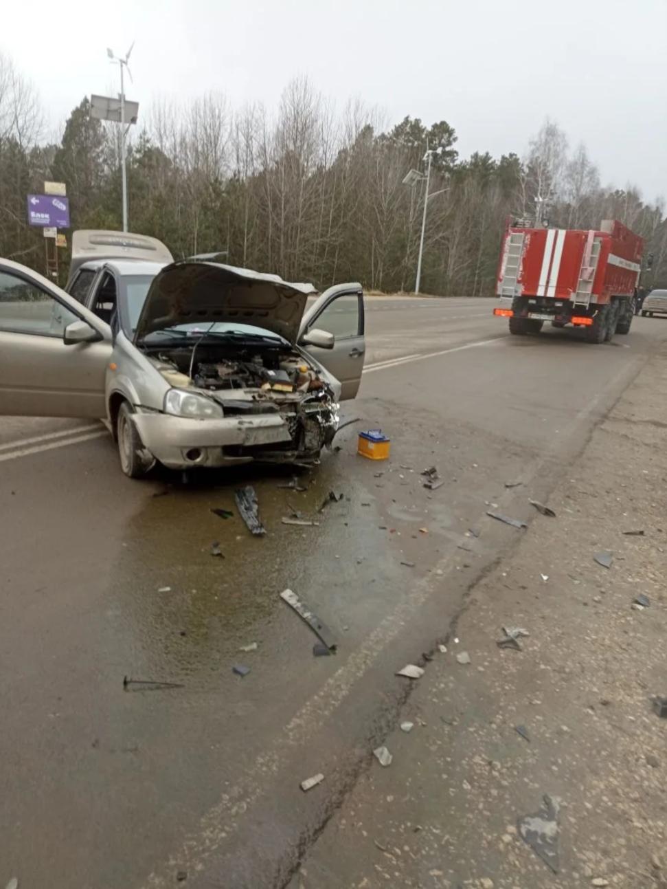 Пожарные ликвидировали последствия ДТП на трассе М5
