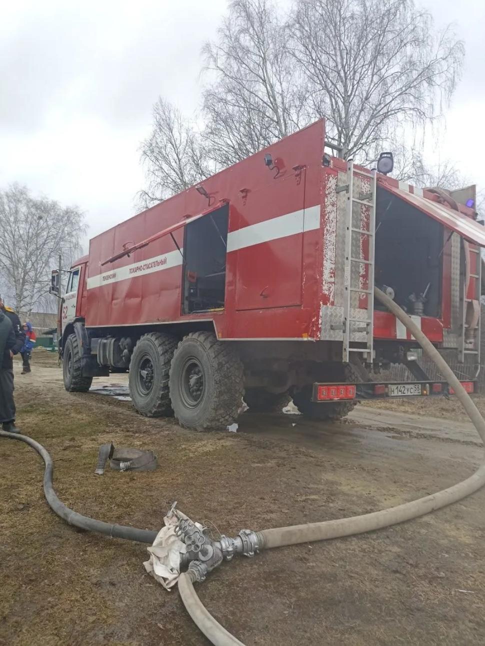Пожарные ликвидировали возгорание в Чаадаевке
