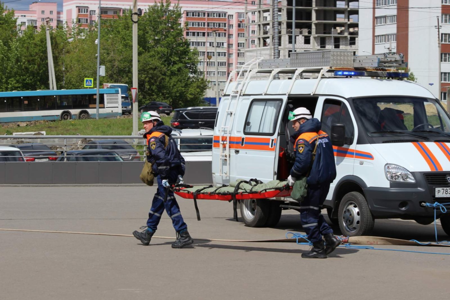 Сотрудники ГУ «ППСЦ» приняли участие в пожарно-тактическом учении