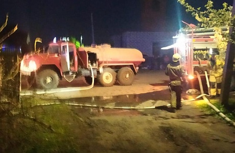 Пожарные ликвидировали возгорание в Мичуринском
