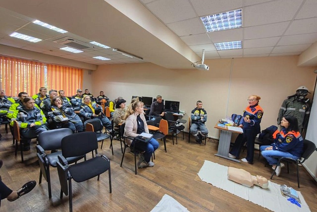 Проведены практические занятия по оказанию первой помощи для работников опасного производственного объекта.