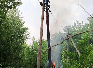 Пожарные ликвидировали возгорание в Чаадаевке Пожарные ликвидировали возгорание в Чаадаевке